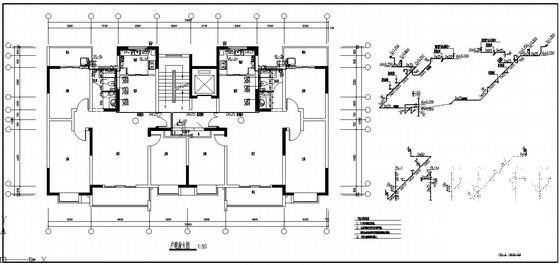 11层大学专家公寓给排水设计CAD施工图纸 - 4