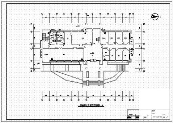 4层办公楼给排水设计CAD施工图纸(消火栓系统图) - 1