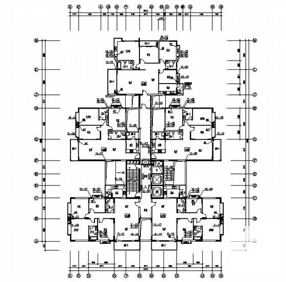 19层商住楼给排水设计CAD施工图纸 - 1