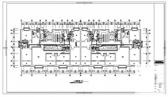 6层公司配套宿舍楼给排水CAD施工图纸(建筑防火) - 2