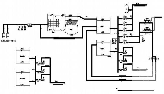 给水处理厂给排水设计CAD施工图纸 - 1