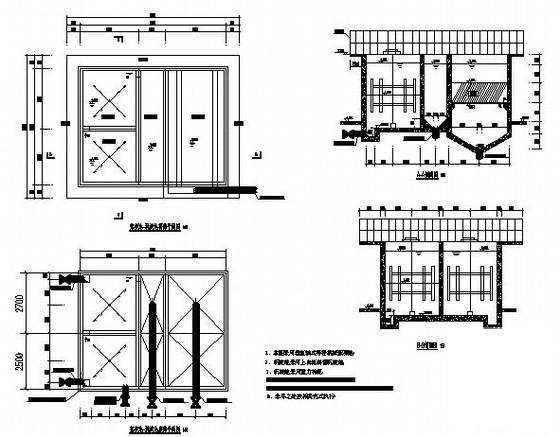 给水处理厂给排水设计CAD施工图纸 - 4