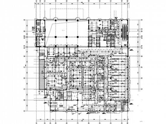 八万平方米国际大酒店暖通空调设计CAD施工图纸(地下2层)(制冷机房及锅炉房) - 1