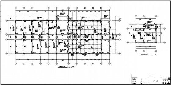 6层框架结构桩基础办公楼结构设计CAD施工图纸 - 3