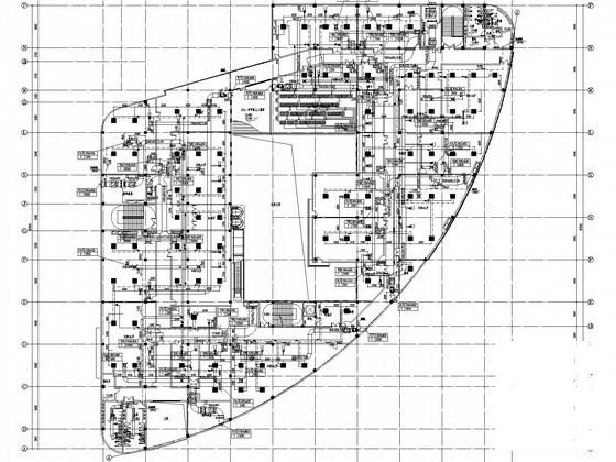 一万平商业街空调通风设计CAD施工图纸(地下1层，)(消防机械排烟系统) - 1