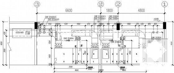 一万平商业街空调通风设计CAD施工图纸(地下1层，)(消防机械排烟系统) - 5