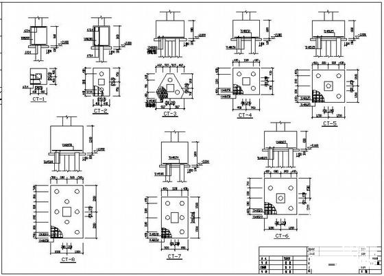 4层框架结构行政楼结构设计CAD施工图纸 - 1