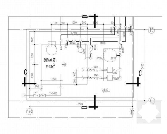 5层办公大楼给排水CAD施工图纸 - 5