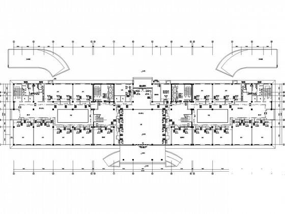 9层行政中心水暖电CAD施工图纸（地下1层）(集中空调系统) - 1