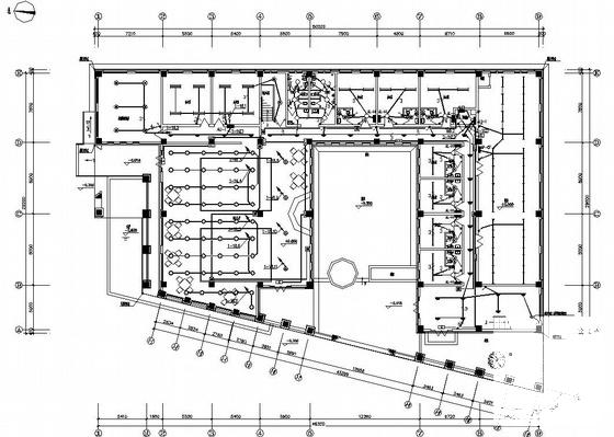 两层商务会所电气CAD施工图纸（三级负荷，三类建筑）(防雷接地系统) - 2