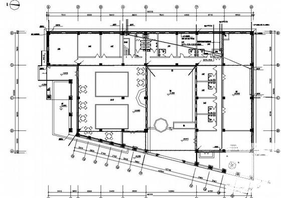 两层商务会所电气CAD施工图纸（三级负荷，三类建筑）(防雷接地系统) - 3