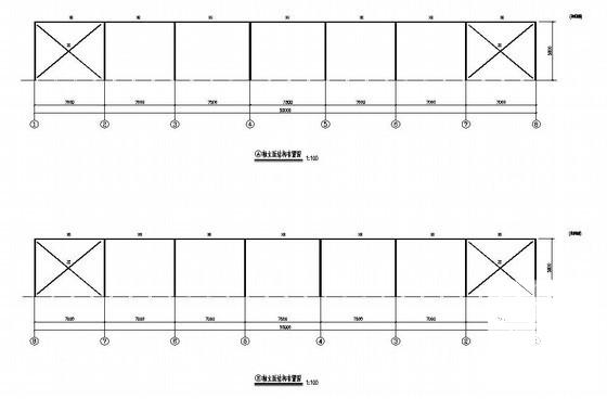 跨度24米单层门式刚架厂房结构设计方案CAD图纸 - 2