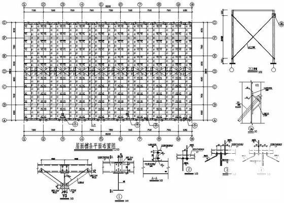 跨度19米单层门式刚架厂房结构设计图纸（独立基础）(平面布置图) - 3