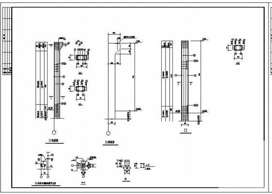 跨度25m单层门式刚架厂房结构设计图纸（6度抗震） - 4