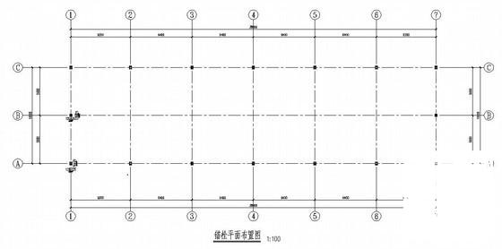 跨度10m单层门式刚架钢结构厂房结构设计图纸(平面布置图) - 1