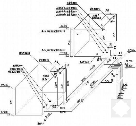 26层商住楼给排水CAD施工图纸(消防平面图) - 5