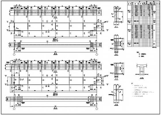 带吊车跨度13m门式刚架厂房结构设计CAD图纸(平面布置图) - 3