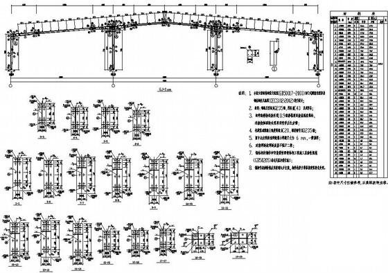 跨度20m单层钢结构厂房结构设计图纸（条形基础,独立基础） - 4