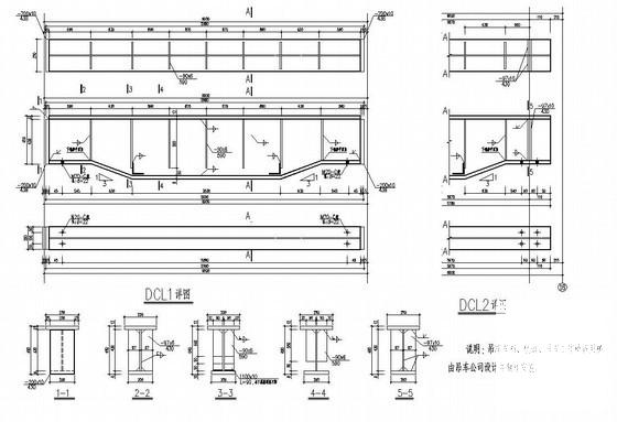 带吊车跨度22.5m单层门式刚架厂房结构设计图纸(屋面檩条布置) - 1