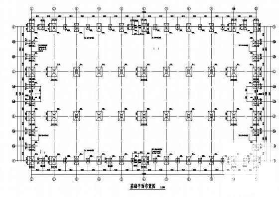 带吊车跨度24米单层门式刚架厂房结构设计图纸(平面布置图) - 1