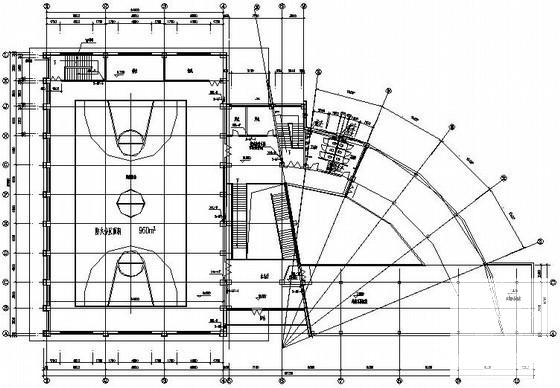3层大学体育活动中心给排水CAD施工图纸 - 2