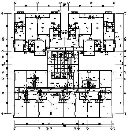 22层大型复杂综合楼给排水消防CAD施工图纸 - 2