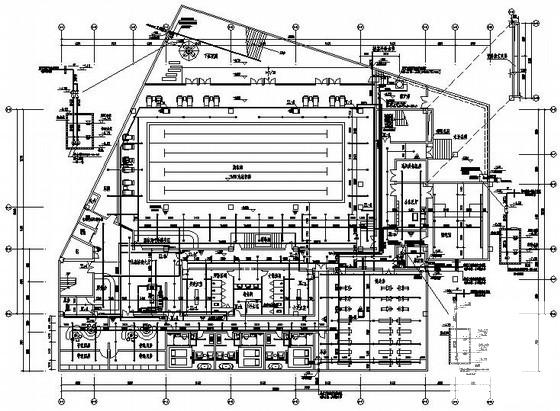 4层棚户区给排水改造工程CAD施工图纸（游泳池） - 1