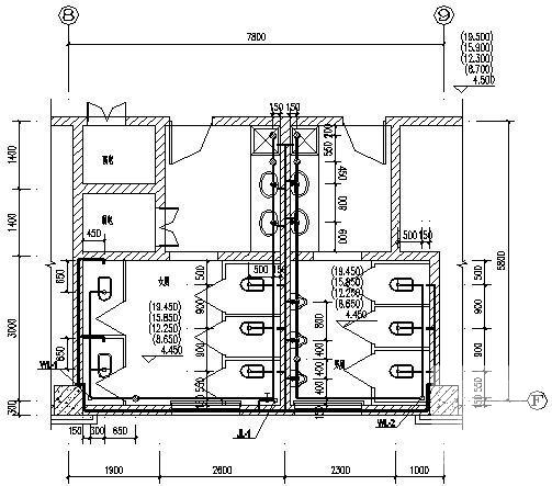 8层办公楼给排水消防CAD施工图纸（2栋楼） - 5
