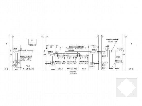 多层公共建筑空调通风排烟系统设计CAD施工图纸（风冷热泵） - 4