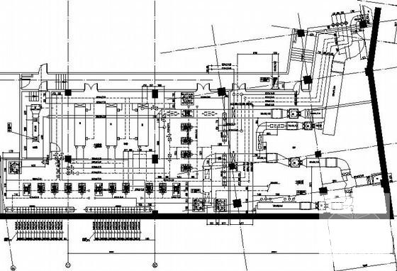 三万平学院11层教学楼中央空调设计CAD施工图纸(地下1层，)(压缩式冷水机组) - 3