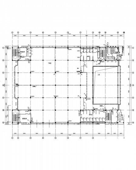 7层学院图书馆给排水CAD施工图纸(自动喷水灭火系统) - 3