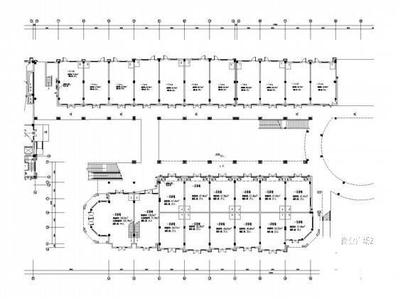 多层商业街公共建筑强弱电CAD施工图纸(火灾自动报警) - 4