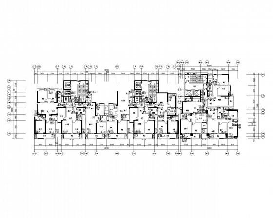 32层商住楼给排水CAD施工图纸(卫生间大样图) - 2