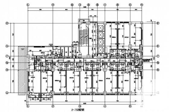 25层商业楼给排水消防CAD施工图纸（消防水箱）(自动喷水灭火系统) - 1