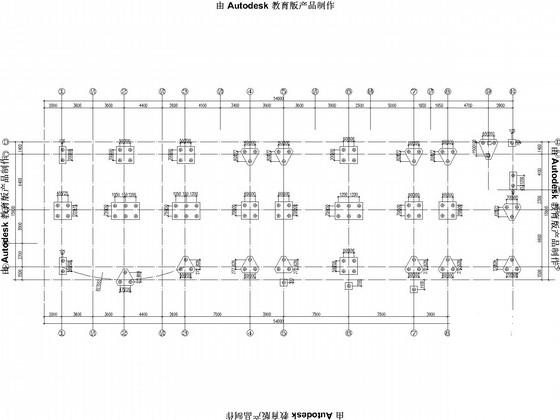 3层幼儿园框架结构CAD施工图纸(带钢构造型) - 2