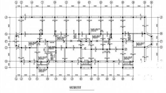 6层条形基础砌体住宅楼结构CAD施工图纸（6度抗震） - 2