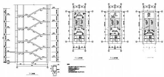 6层条形基础砌体住宅楼结构CAD施工图纸（6度抗震） - 4