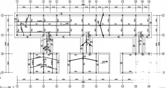 3层桩基础砌体别墅结构CAD施工图纸（6度抗震） - 2