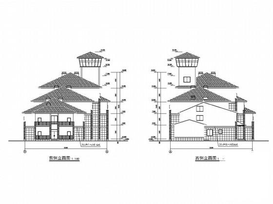 5层砖混结合框架结构商务中心旅馆结构图纸（建筑） - 2