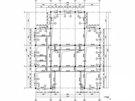单层框架结构会议中心结构CAD施工图纸 - 2