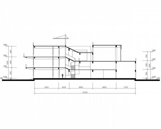 3层九班现代型幼儿园建筑方案设计图纸（总） - 2