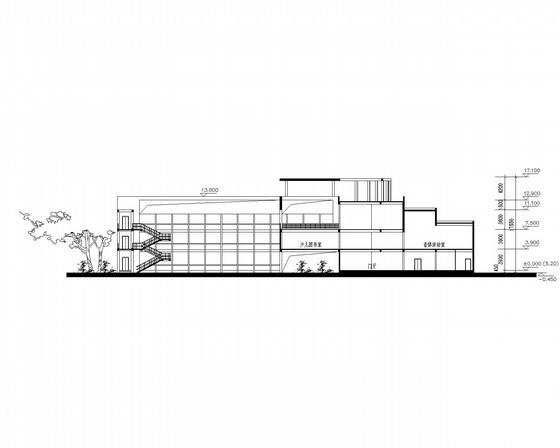 3层二十四班现代型幼儿园建筑方案设计图纸(总平面图) - 2