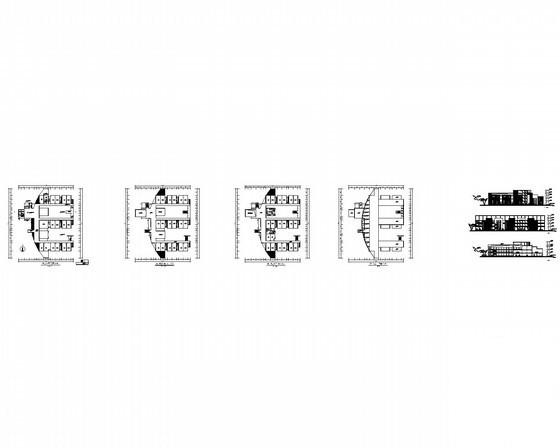 3层二十四班现代型幼儿园建筑方案设计图纸(总平面图) - 4