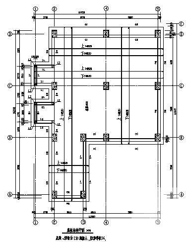 6层钢框架结构厂房结构CAD施工图纸（7度抗震）(平面布置图) - 2