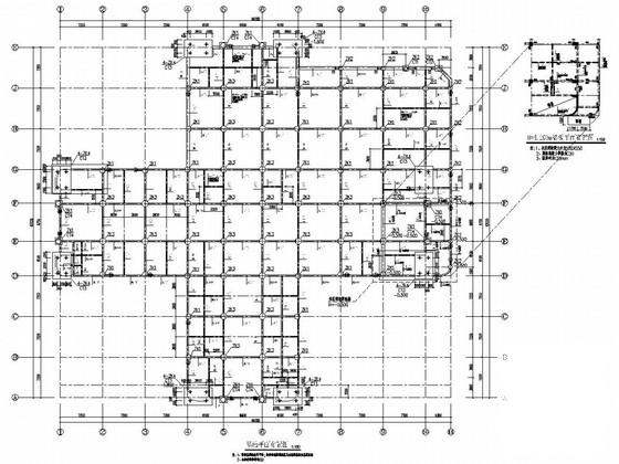 7层框架剪力墙结构儿童中心医院结构施工图纸 - 1
