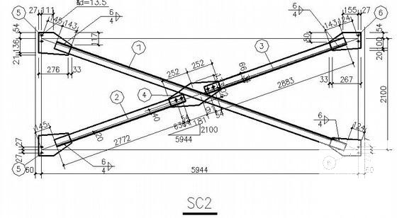 36米跨门式刚架厂房结构CAD施工图纸（7度抗震） - 4