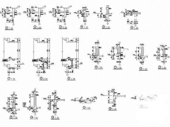 8层剪力墙结构住宅楼CAD施工图纸（阁楼及PKPM计算图纸） - 2