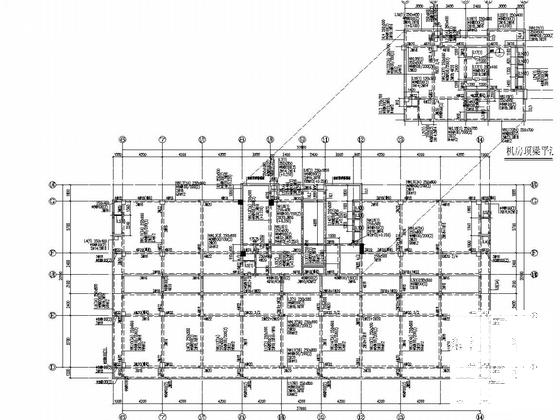 15层框架结构高层酒店梁板结构CAD施工图纸 - 5