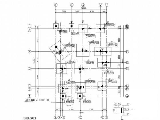 2层框架结构别墅结构CAD施工图纸（建施、附结算） - 1