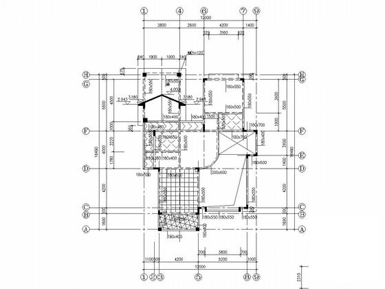 2层框架结构别墅结构CAD施工图纸（建施、附结算） - 4